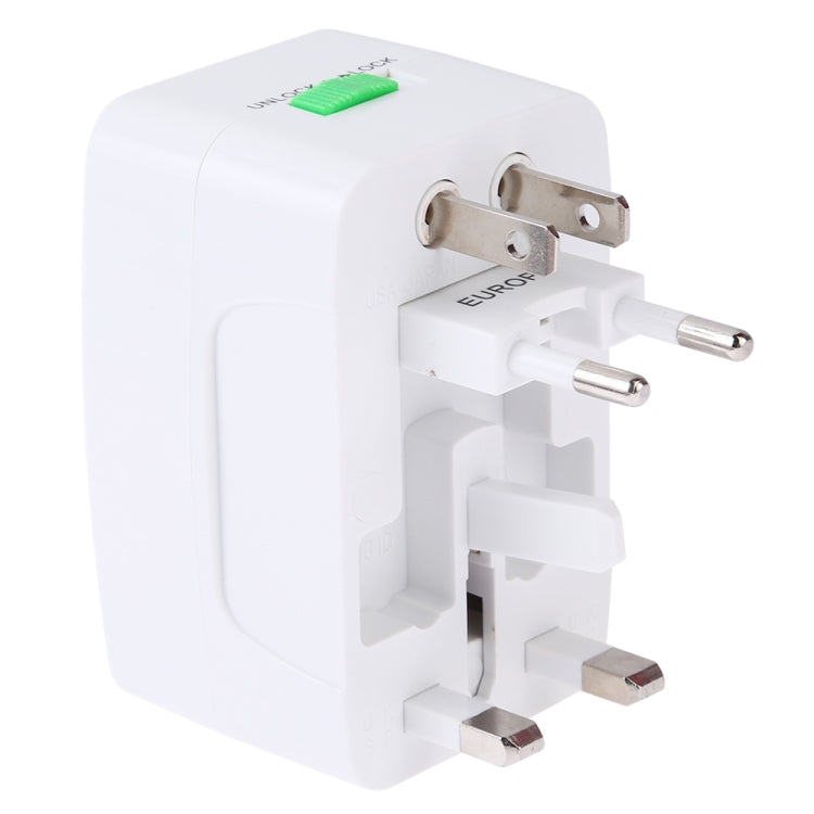 Convertitore universale da viaggio multifunzione 110-250 V con doppia interfaccia USB, spina EU / UK / US / AU