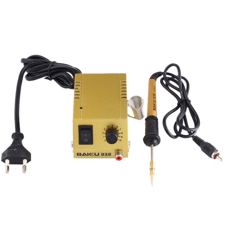 BAKU BK-938 AC 220V 1-18W Mini stazione di saldatura termostatica Ferro da stiro elettrico, spina europea (consegna colore casuale), BK-938