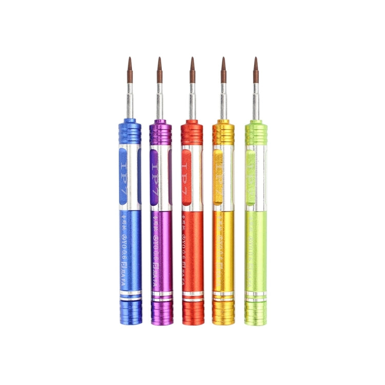 Cacciavite a tre punte JF-iphone7 da 0,6 pezzi per iPhone X/8/8P/7/7P e Apple Watch, 0.6 Tri-point (Gold), Tri-point 0.6 Orange, Tri-point 0.6 Green, Tri-point 0.6 Blue