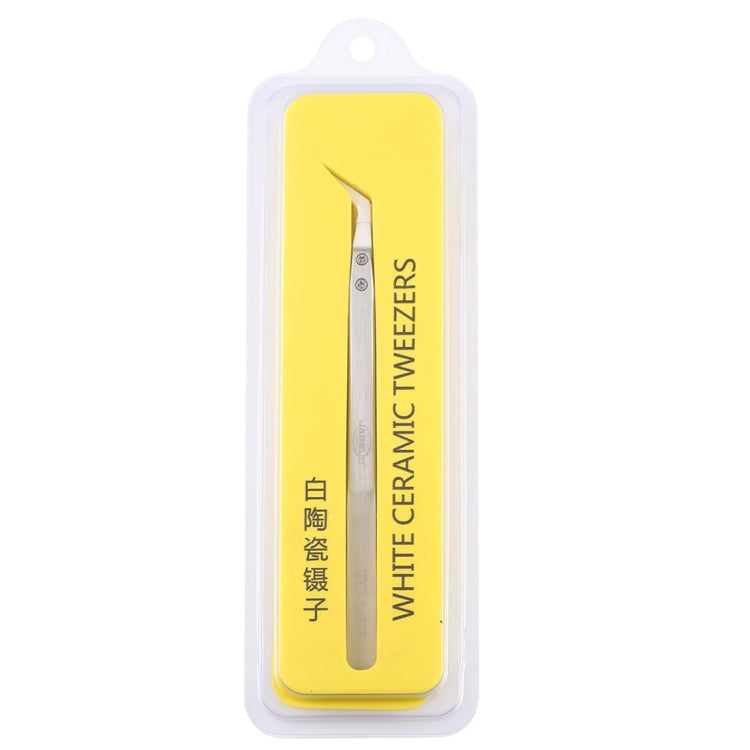 Pinzette a gomito con punta in ceramica resistente alle alte temperature in acciaio inossidabile TC-14W, TC-14W