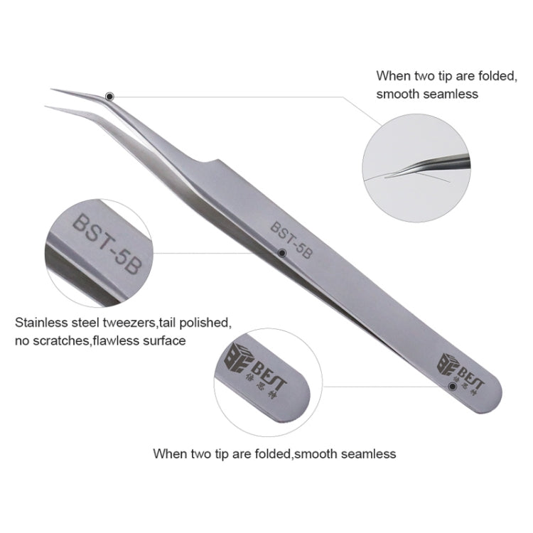 MIGLIORE pinzetta per ciglia con estensione ciglia volume BST-5B, BST-5B
