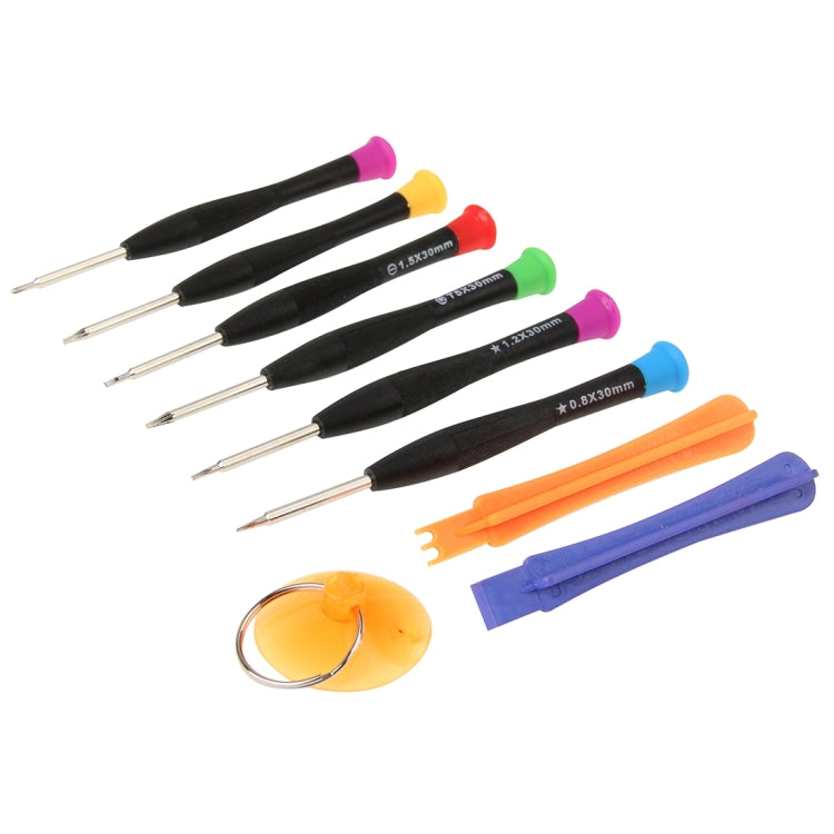 Kit di strumenti aperti per riparazione di cacciaviti professionali 9 in 1 per iPhone 6 e 6s / iPhone 5 e 5S, 8026