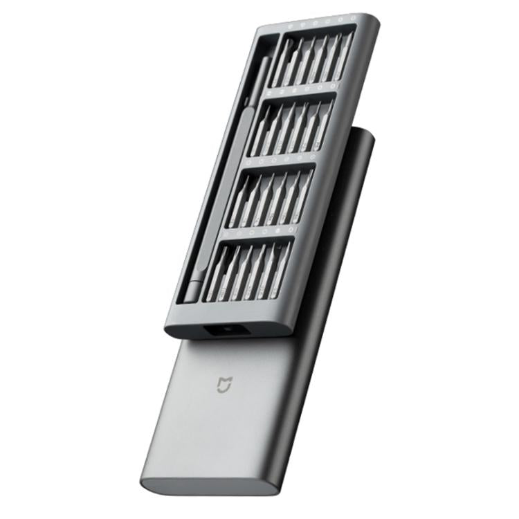 Kit di cacciaviti per uso quotidiano originale Xiaomi Mijia Wiha 24 in 1 Punte magnetiche di precisione Scatola in alluminio Set di cacciaviti Mijia Wiha, Mijia 24 in 1