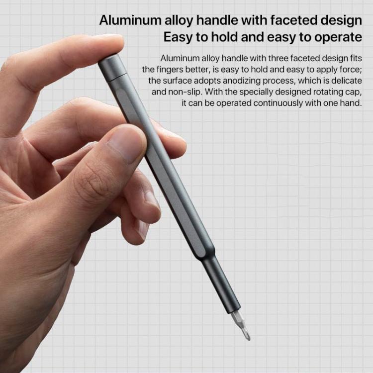 Kit di cacciaviti per uso quotidiano originale Xiaomi Mijia Wiha 24 in 1 Punte magnetiche di precisione Scatola in alluminio Set di cacciaviti Mijia Wiha, Mijia 24 in 1