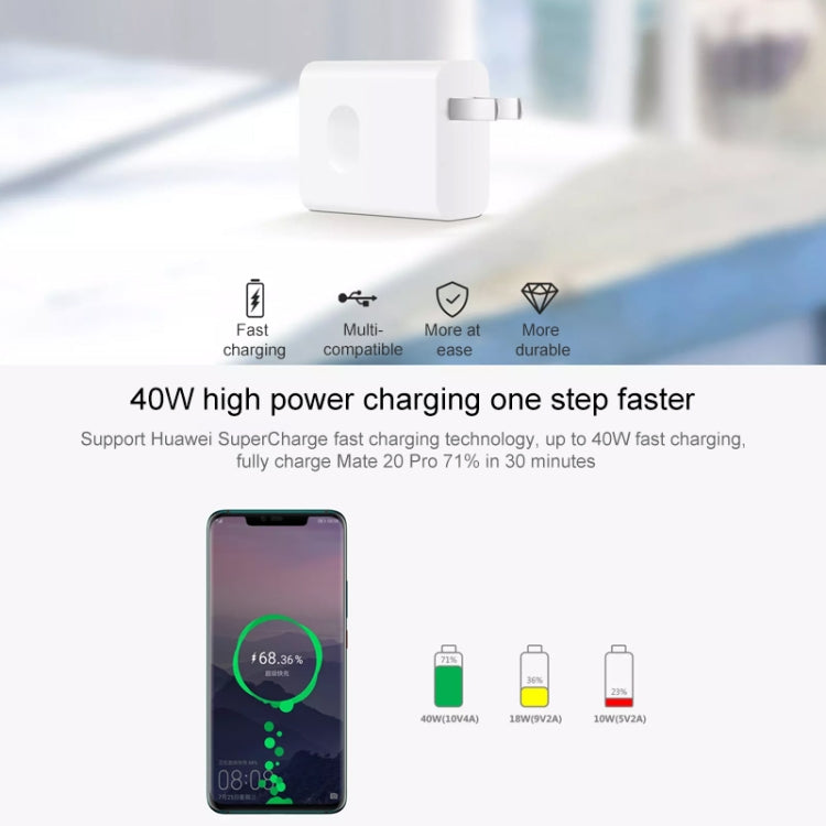 Caricabatterie da muro originale Huawei SuperCharge, versione con ricarica rapida massima da 40 W
