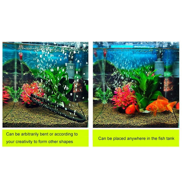 Pompa per acquario a testa singola da 60 cm Tubo per bolle d'aria Accessori per acquari Diffusore a striscia di ossigeno per acquari e acquari, 60cm Single Head