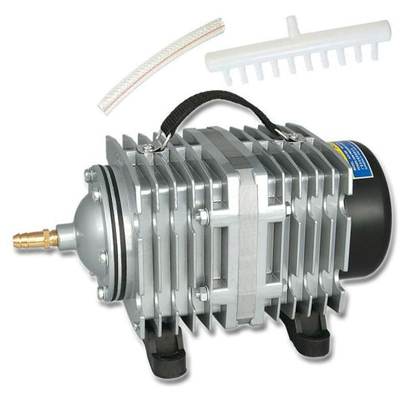 ACO-008 120W 110L/Min Pompa d'Aria Elettromagnetica Compressore Frutti di Mare Acquario Aumenta lo Splitter del Flusso d'Aria di Ossigeno, Spina USA, ACO-008