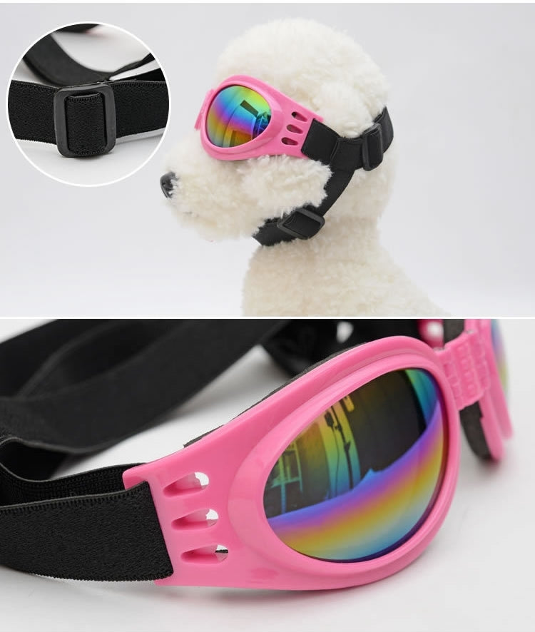 Occhiali da sole polarizzati pieghevoli antiappannamento UV400 per cani con peso pari o superiore a 6 kg