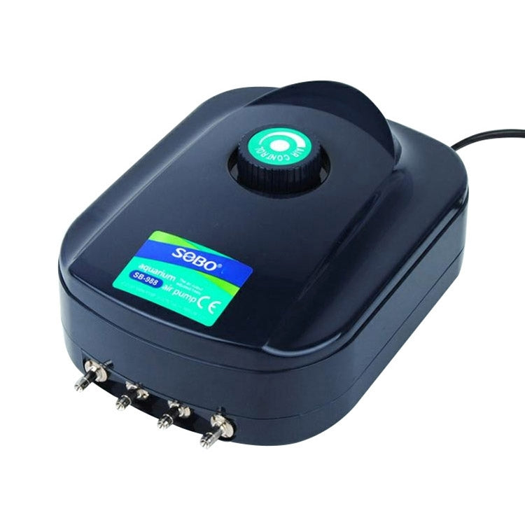 SOBO SB-988 12W 4 uscite flusso regolabile silenzioso pompa ad aria per acquario pompa ad ossigeno per acquario, SOBO SB-988