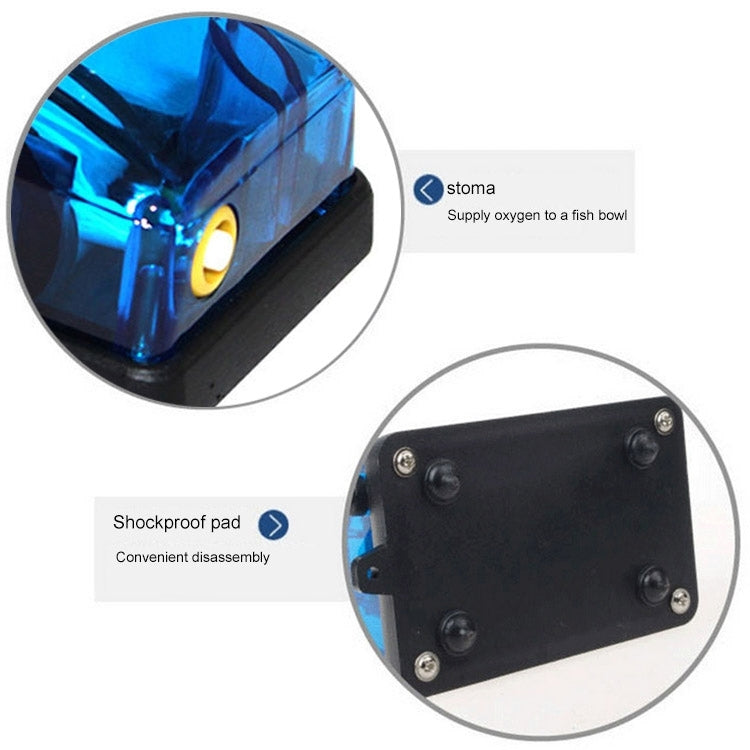 SOBO SB-248A Pompa ad aria per ossigeno per acquario con flusso regolabile a uscita singola da 3 W, 3W Single Outlet