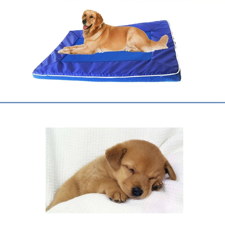 Cuscino estivo per cani, lettino per animali domestici, cuscino per rinfrescare, staccabile, per tappetino per cani, medio, dimensioni: 63 x 44 x 4 cm., Size:63*44*4cm