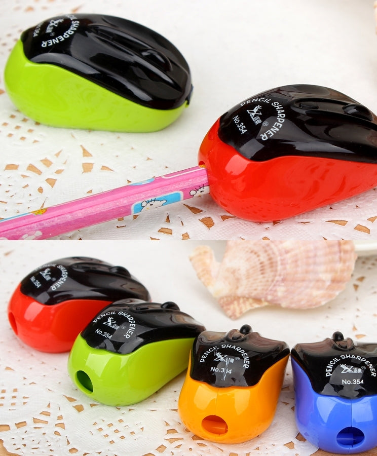 10 pezzi di temperamatite stile mouse creativo macchina meccanica forniture per ufficio di cancelleria scolastica, consegna casuale di colori, Mouse Style