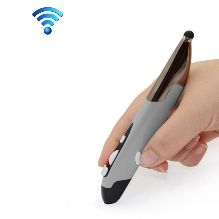 Mouse intelligente wireless portatile in stile penna da 2,4 GHz per PC portatile, Red, Blue, Grey