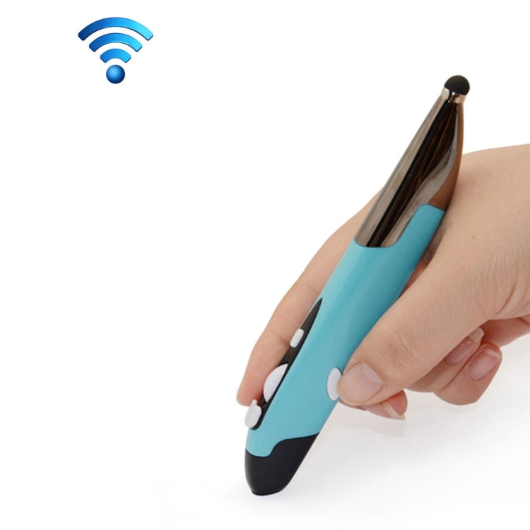 Mouse intelligente wireless portatile in stile penna da 2,4 GHz per PC portatile, Red, Blue, Grey