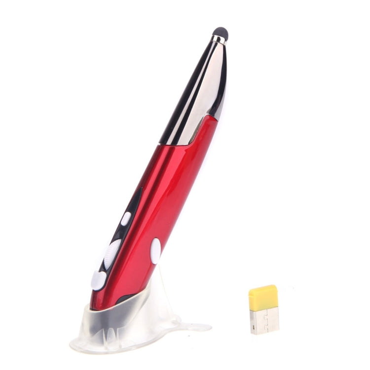 Mouse intelligente wireless portatile in stile penna da 2,4 GHz per PC portatile, Red, Blue, Grey
