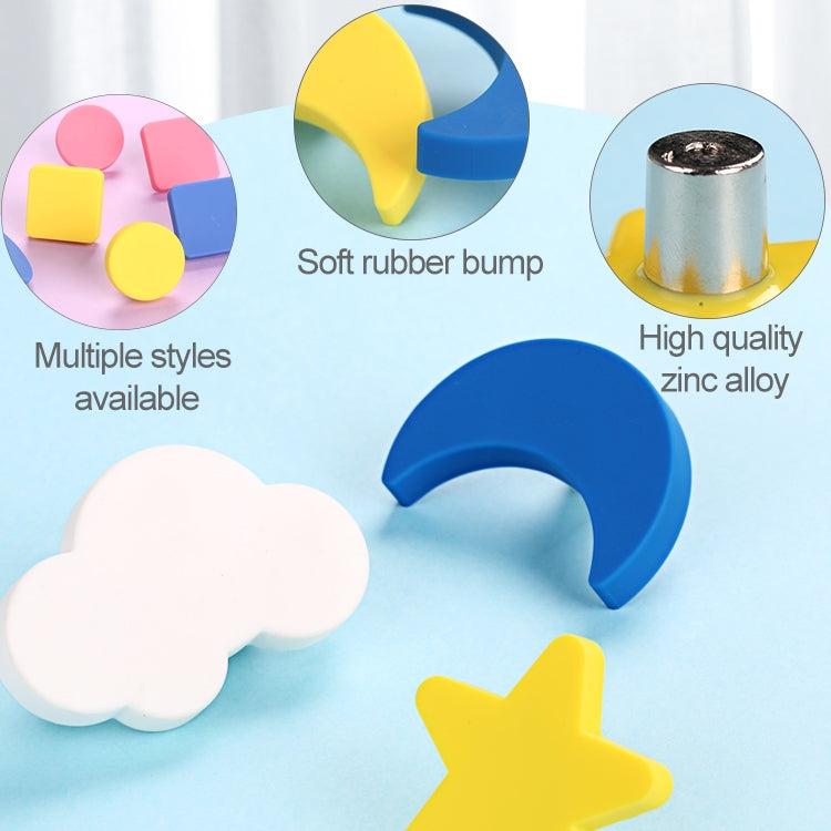Maniglia per armadio per cassetti per bambini moderna antiurto con motivo a cerchio giallo, Yellow Circle