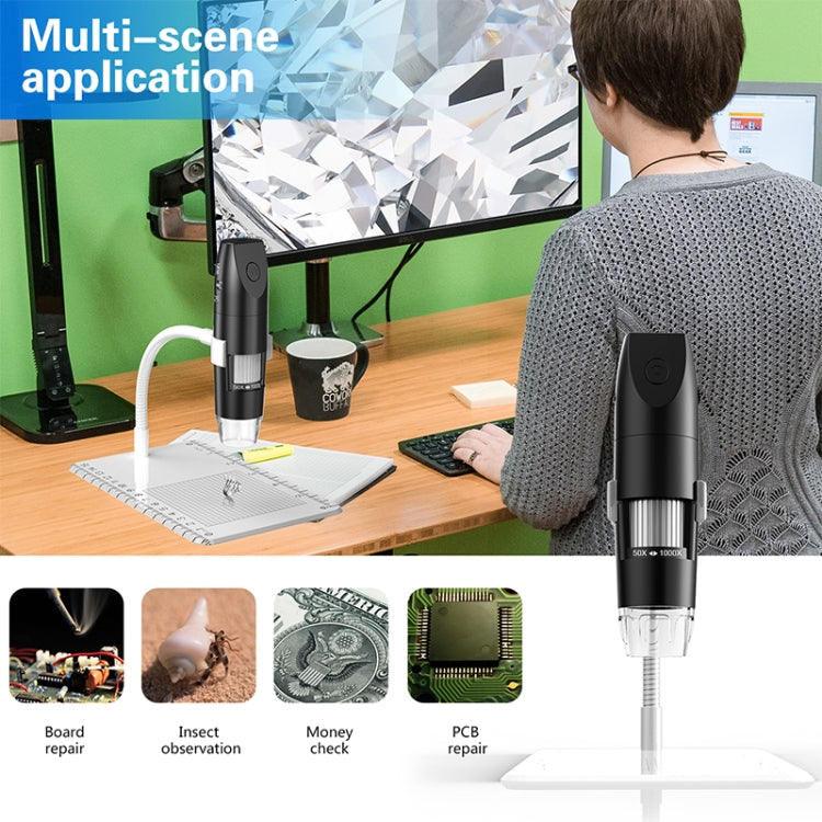 316 Adjustable 50-1000X Smart Wifi USB Digital Microscope