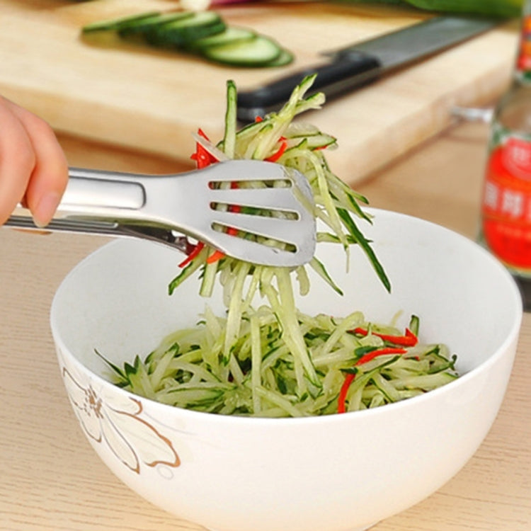 Pinze per clip per bistecca per barbecue in acciaio inossidabile Pale per arrostire per barbecue Pala per bistecca con perdite Spatola Morsetto per alimenti Clip per pane, Lunghezza: 24 cm, 24cm
