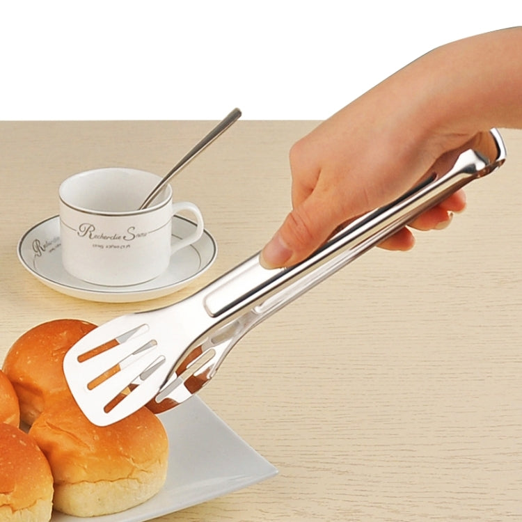 Pinze per clip per bistecca per barbecue in acciaio inossidabile Pale per arrostire per barbecue Pala per bistecca con perdite Spatola Morsetto per alimenti Clip per pane, Lunghezza: 24 cm, 24cm