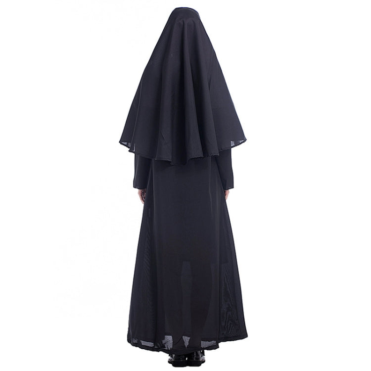 Costume di Halloween Donna Suora Missionaria Cosplay Abbigliamento, Size:S, Size:M, Size:L, Size:XL