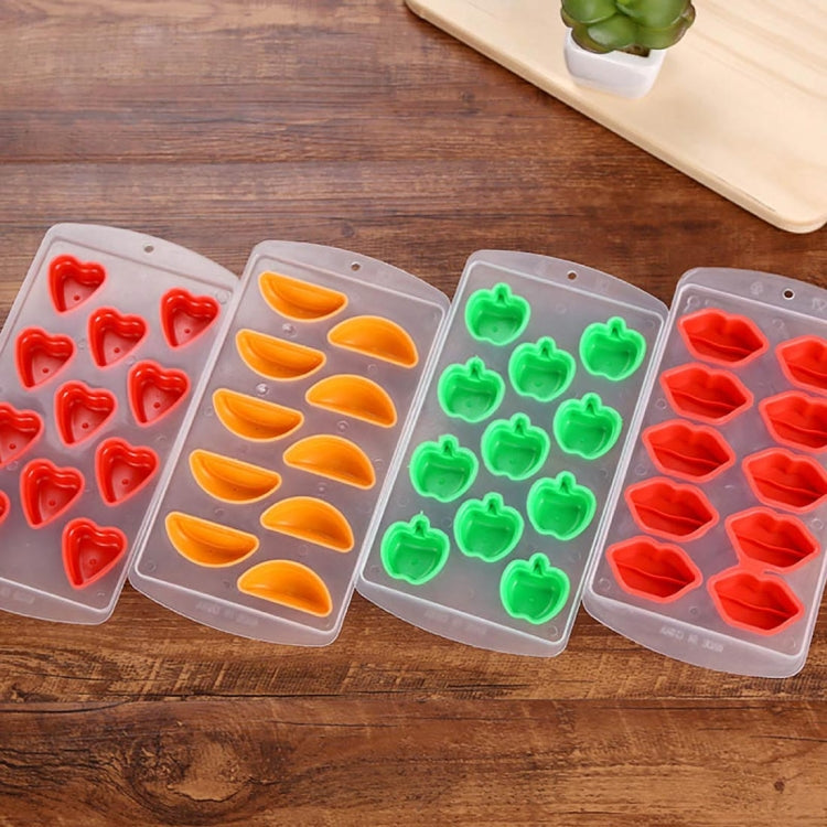 Vassoio per cubetti di ghiaccio in silicone a forma di amore/stampo per ghiaccio, colore casuale, Love Shaped