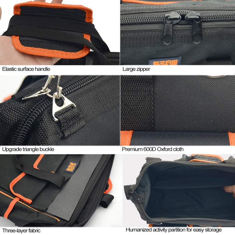 EZRE Multifunzione in Tessuto Oxford per Elettricista Marsupio per Manutenzione Strumenti Borsa a Tracolla Borsa per Attrezzi Conveniente, Dimensioni: 13 Pollici, Size : 13 inch (EZRE)