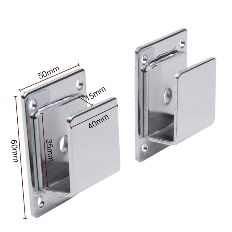 Gancio per tubo quadrato con staffa da parete da 2 pezzi per l'esposizione del supermercato del negozio di abbigliamento, Wall Bracket