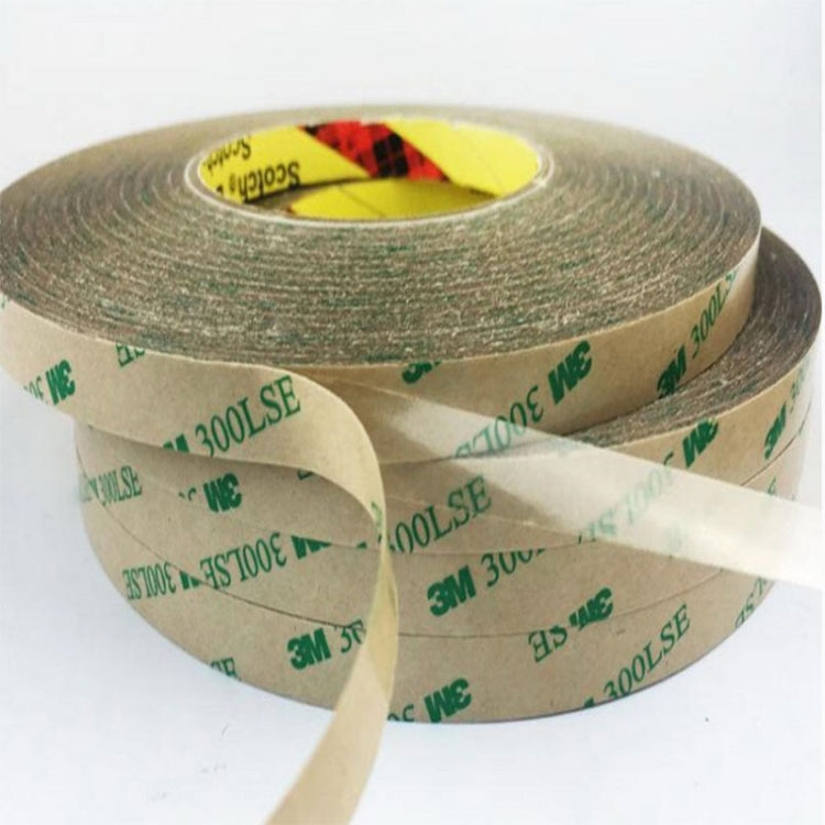 3M300LS Nastro biadesivo super adesivo 3M ultrasottile trasparente e resistente alle alte temperature, dimensioni: 55 m x 5 mm, Size: 55m x 5mm