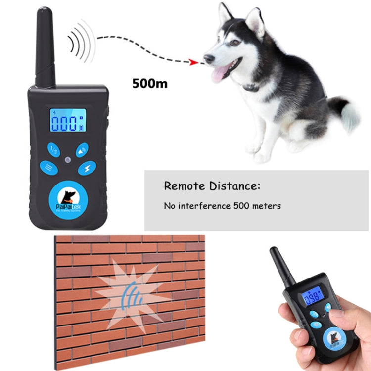 Collare antiabbaio automatico Sistema di controllo dell'addestramento degli animali domestici + Collare in pelle PU con scosse elettriche per cani, PD520