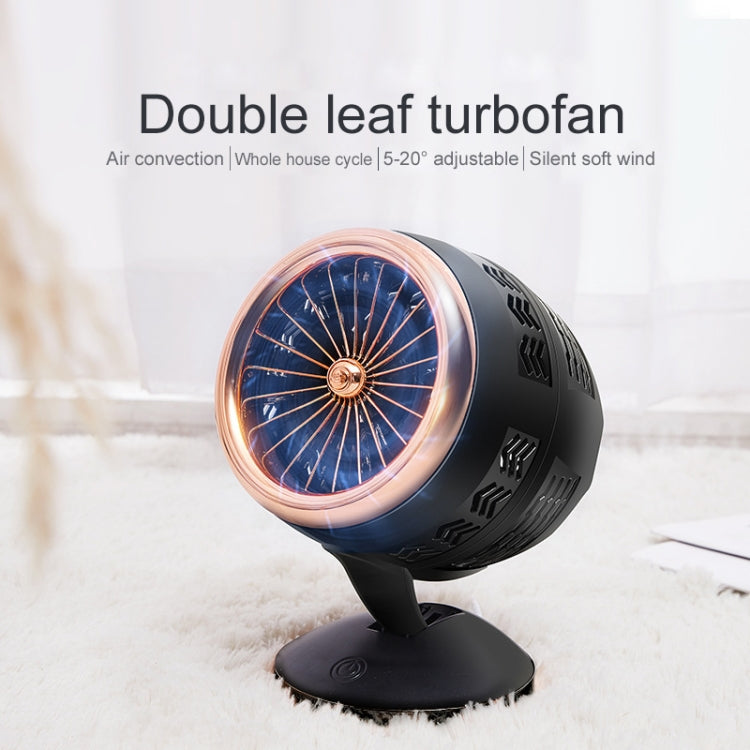 Portable Adjustable Mini USB Charging Air Convection Cycle Electric Table Fan, 2 Speed Air Cooler