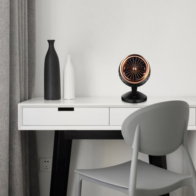 Portable Adjustable Mini USB Charging Air Convection Cycle Electric Table Fan, 2 Speed Air Cooler