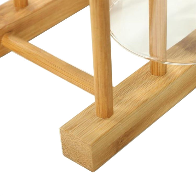Portapiatti scolapiatti in legno massello, dimensioni: 30x12x10 cm, 6 Grid