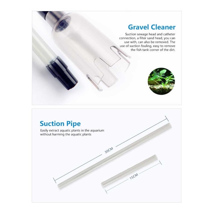 Filtro dell'acqua per la pulizia del serbatoio di pesce regolabile in lunghezza elettrica multifunzionale, Multi-functional