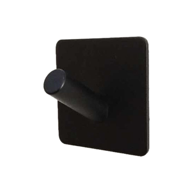 Appendiabiti da bagno non traforato con gancio obliquo in acciaio inox nero, Black Oblique Hook