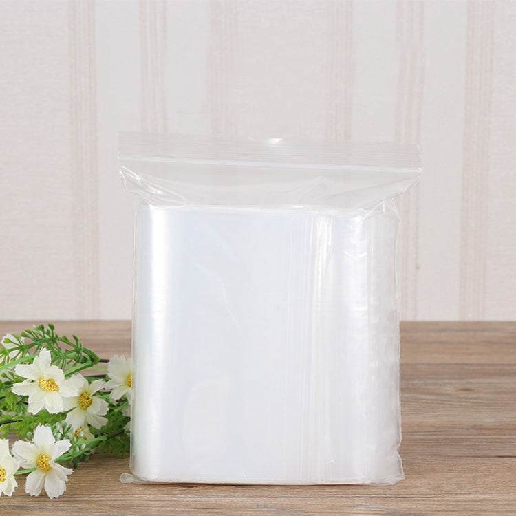 Busta da imballaggio con chiusura a zip trasparente autosigillante in PE da 100 pezzi/pacco, 24 cm x 36 cm, stampa e dimensioni personalizzate sono benvenute, 24*36cm