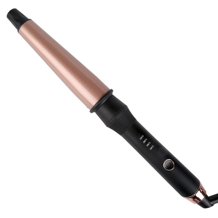 Bigodino per capelli conico in ceramica da 1-1,5 pollici con guanti resistenti al calore, presa UK, UK Plug
