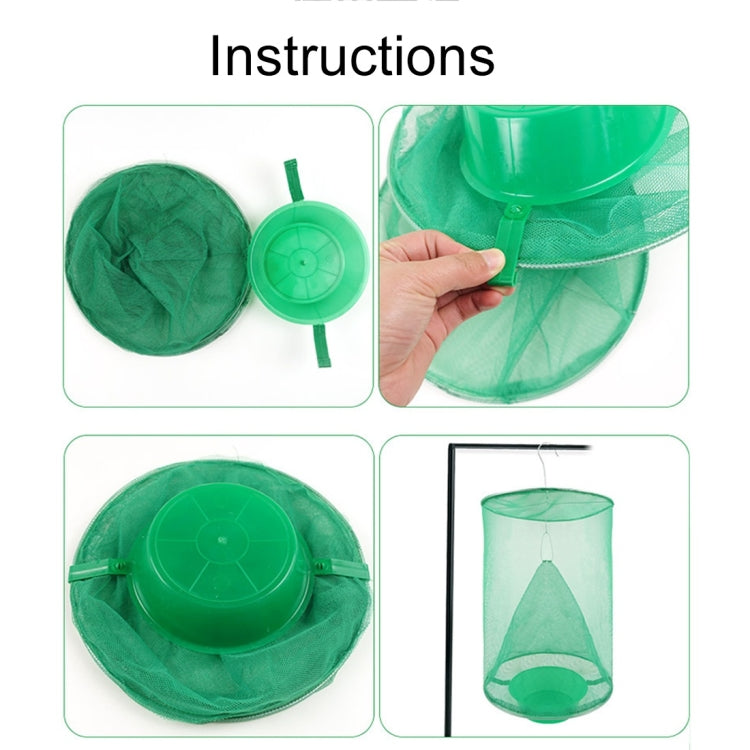 Cacciatore di mosche automatico sospeso pieghevole da 3 pezzi, gabbia per mosche indotta, Fly Cage