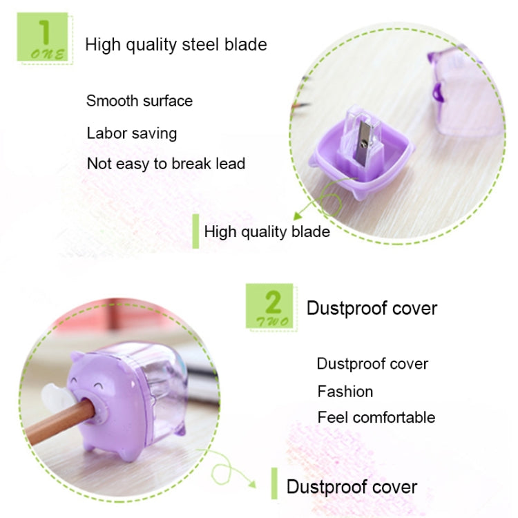 Temperamatite manuale Deli Mini Pig adatto ai bambini a casa e in ufficio, consegna casuale a colori, 0557