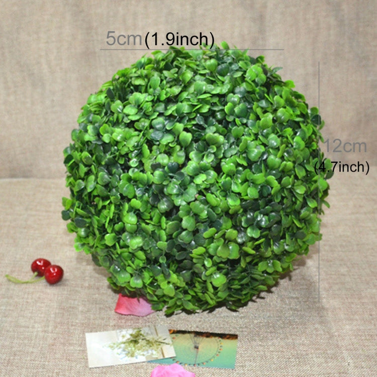 Artificiale Aglaia Odorata Pianta Palla Topiaria Evento di matrimonio Decorazione esterna per la casa Ornamento da appendere, Diametro: 4,7 pollici, 4.7 inch