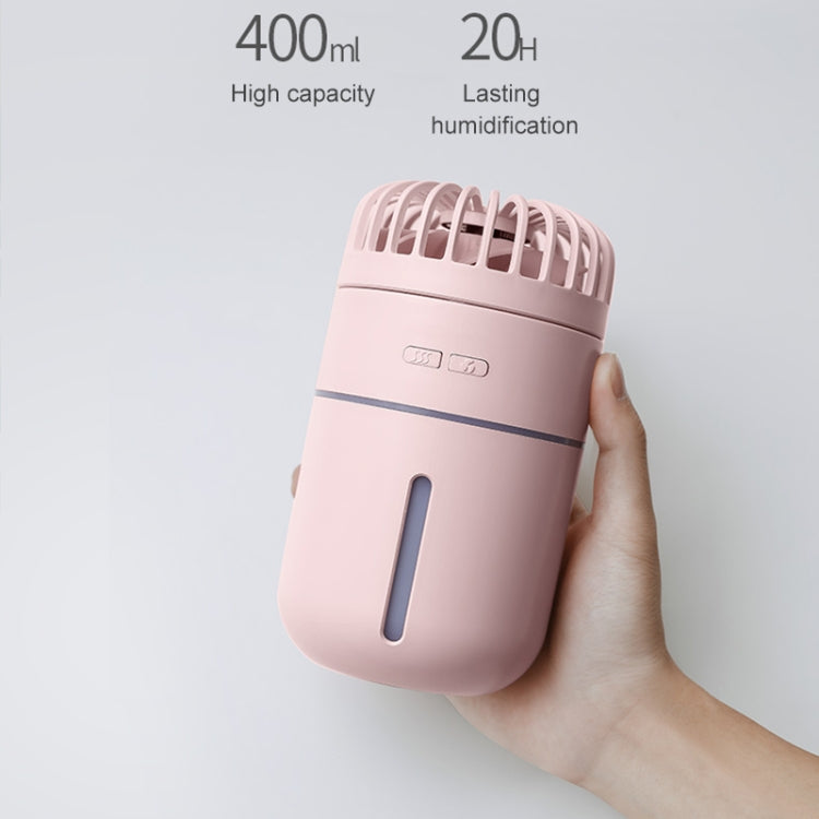 T9 Portable Adjustable USB Charging Desktop Humidifier Fan with 3 Speed Control