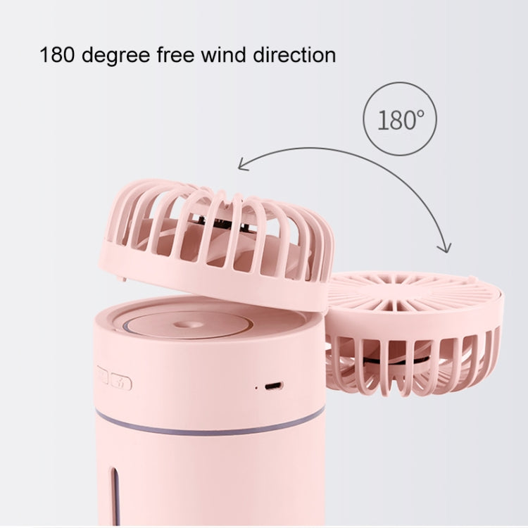 T9 Portable Adjustable USB Charging Desktop Humidifier Fan with 3 Speed Control