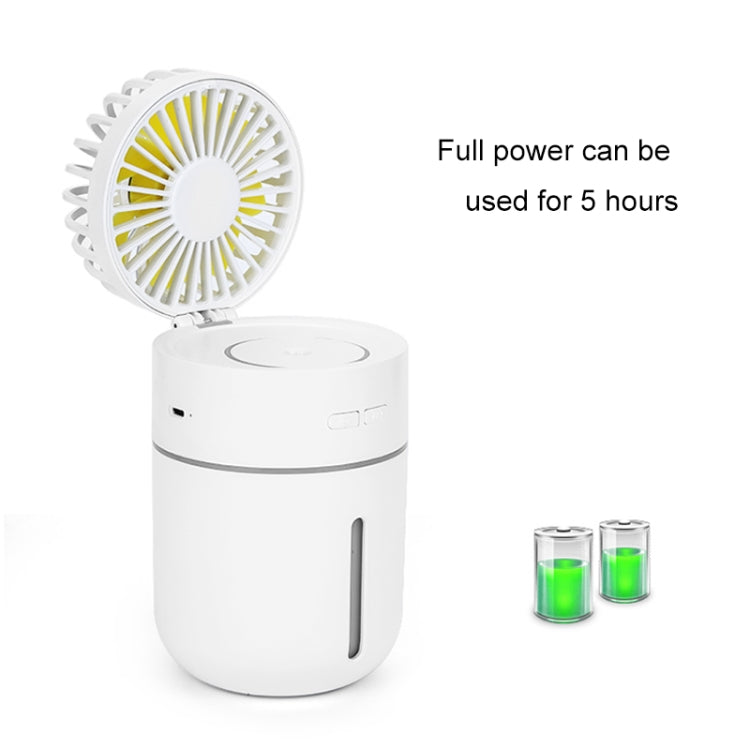 T9 Portable Adjustable USB Charging Desktop Humidifier Fan with 3 Speed Control