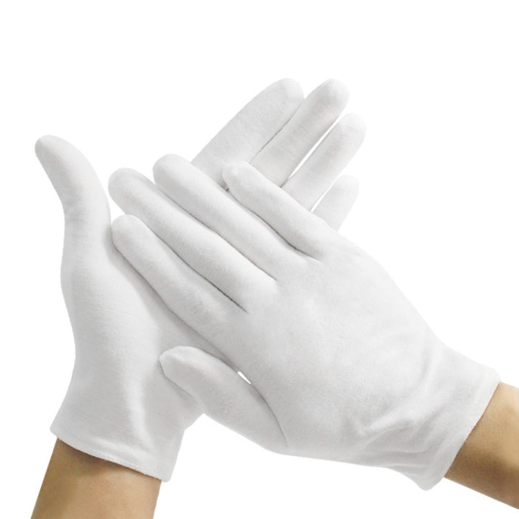 Guanti da lavoro in puro cotone da 12 paia, misura media spessa: misura libera, Medium Thick, Size:Free Size