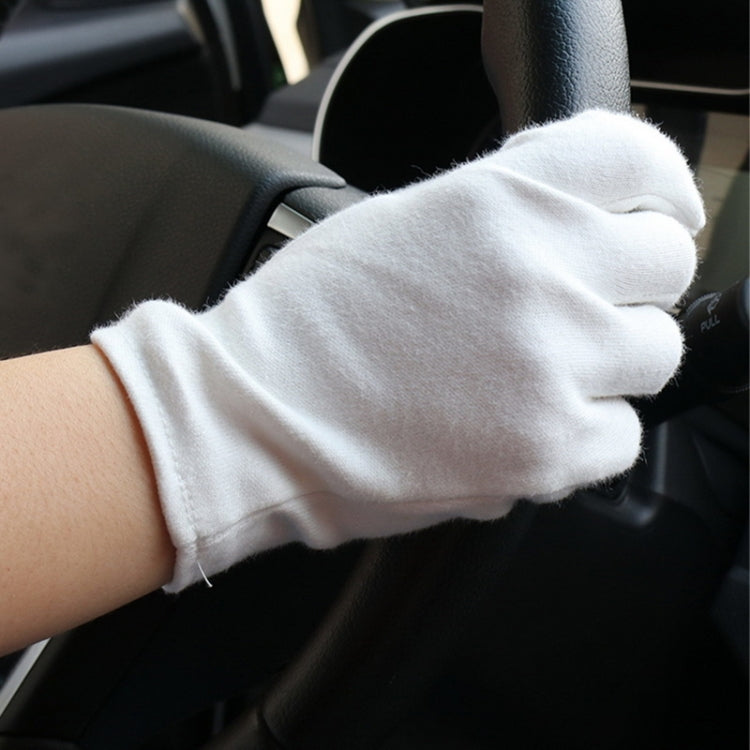 Guanti da lavoro in puro cotone da 12 paia, misura media spessa: misura libera, Medium Thick, Size:Free Size