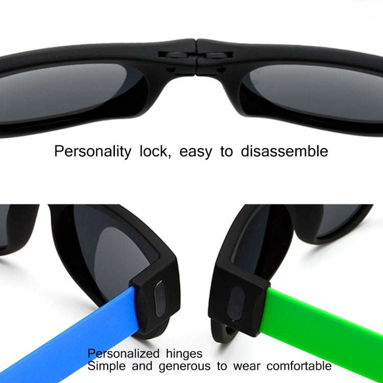 Occhiali da sole polarizzati con specchio pieghevole New Fashion Crimp Occhiali protettivi casual UV400 per uomo/donna