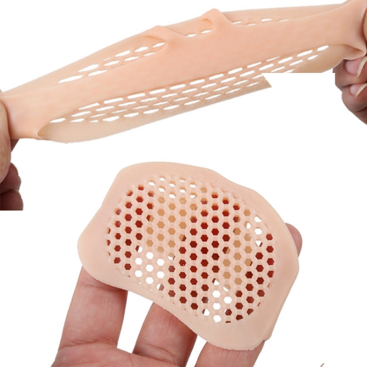1 paio di cuscinetti per avampiede a nido d'ape traspiranti e resistenti, plantari antidolorifici con tacchi alti per donne (bianco), Toes nursing 1