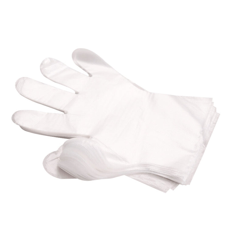 Guanti da visita monouso in PVC da 100 pezzi Guanti protettivi trasparenti al tatto per uso domestico, taglia: L, 100 PCS L