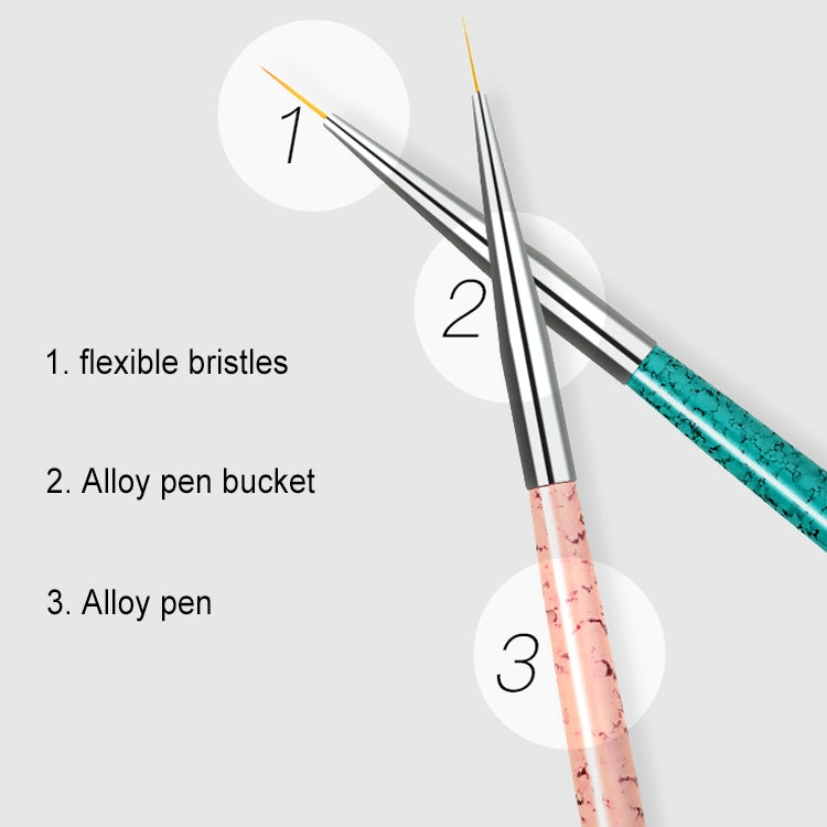 3 pezzi penna per disegno per unghie strumenti per punteggiare penna per disegno strumento intagliato accessori per nail art pennelli set di matite per unghie
