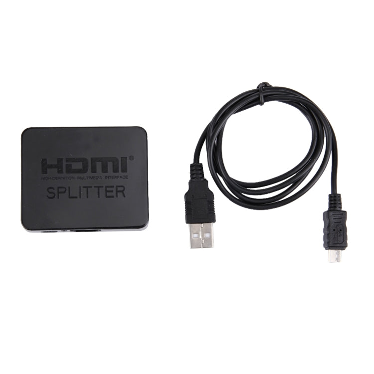 Splitter HDMI 4K Video Full HD 1080p Switch HDMI Switch Amplificatore split out 1x2 Doppio display per HDTV DVD PS3 Xbox, 4K HDMI (Black), 4K HDMI (White)