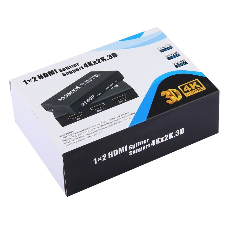 Splitter switch Mini HDMI 1x2 2160P, supporto 4Kx2K, 3D, Support 4Kx2K, 3D